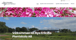Desktop Screenshot of eriksbo-plantskola.se