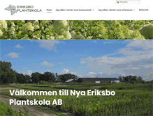 Tablet Screenshot of eriksbo-plantskola.se